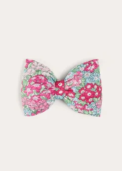 Hair Accessories | Hair Accessories | Pepa London Viola Floral Medium Bow Hair Clip in Pink