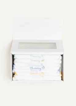 Bibs | Bibs | Pepa London White Bibs Seven Days A Week Set