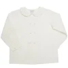 Tops & Shirts | Tops & Shirts | Pepa London White Double-Breasted Peter Pan Collar Shirt (12mths-10yrs)