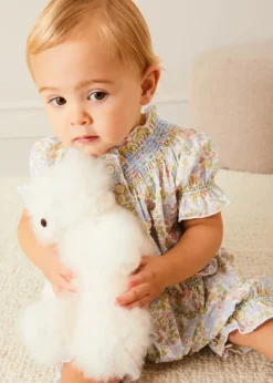 Toys & Books | Gifting | Pepa London White Teddy Bear (100% Alpaca Fur)
