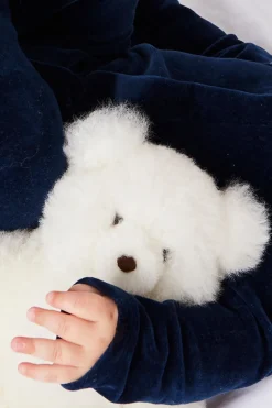 Toys & Books | Gifting | Pepa London White Teddy Bear (100% Alpaca Fur)