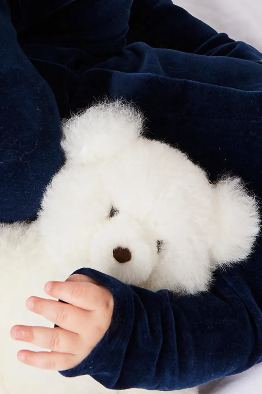Toys & Books | Gifting | Pepa London White Teddy Bear (100% Alpaca Fur)