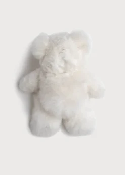 Toys & Books | Gifting | Pepa London White Teddy Bear (100% Alpaca Fur)