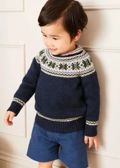 Shorts & Trousers | Dungarees & Rompers | Pepa London Wool Front Pocket Dungarees in Blue (18mths-5yrs)