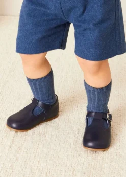 Shorts & Trousers | Dungarees & Rompers | Pepa London Wool Front Pocket Dungarees in Blue (18mths-5yrs)