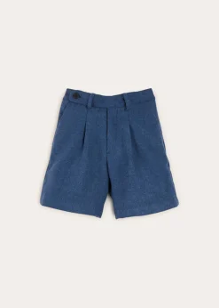 Shorts & Trousers | Pepa London Wool Shorts In Blue (4-10yrs)