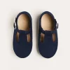 T-bars | T-bar Shoes | Pepa London Woven T-Bar Baby Shoes in Navy (20-26EU)