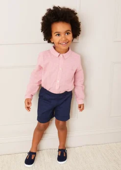 T-bars | T-bar Shoes | Pepa London Woven T-Bar Baby Shoes in Navy (20-26EU)